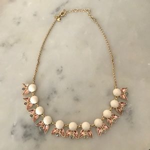 Pink & Cream statement necklace